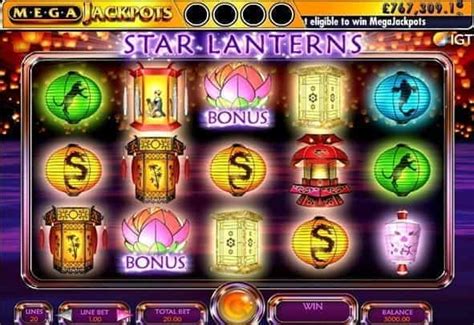 Play Mega Jackpots Star Lanterns Online .